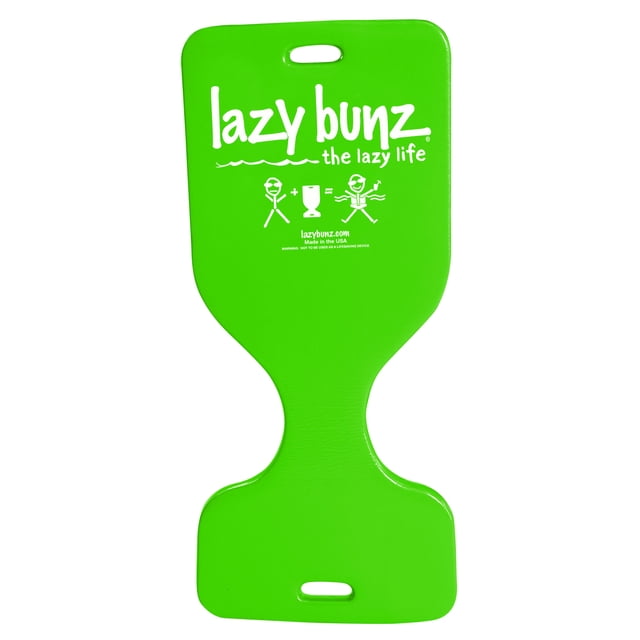 TRC Recreation Lazy Bunz Foam Water Saddle Pool Lounger Float, Fierce Green