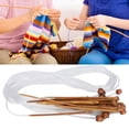 thumbnail image 3 of Circular Needle Yarn Tube Bleach Loop Knitting Accessories Crochet Cushions Needles Double End Color Sewing Sweater Set 12Pcs Bamboo Hooks, 3 of 7