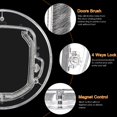 thumbnail image 3 of FAGINEY Puppy Doors, Weather-resistant Cat Flap Door, 4 Way Locking, Small Dog For Cat, 3 of 8