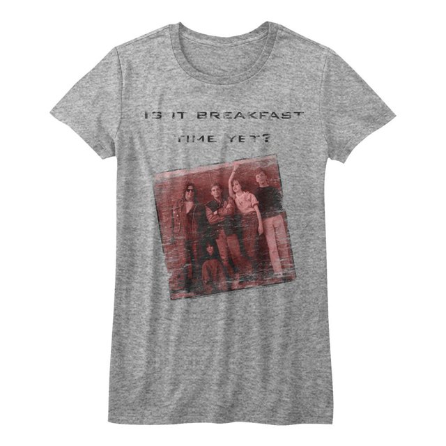 Breakfast Club Petit-déjeuner Gris T-Shirt pour Femme Junior
