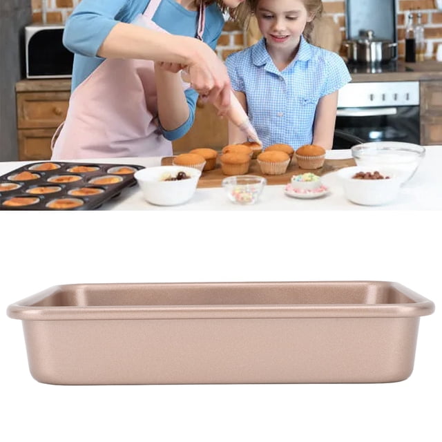 Non Stick Carbon Steel Baking Pan, Multifunctional Sheet Pan for Home Restaurant, Even Heat Distribution, Easy to Wash