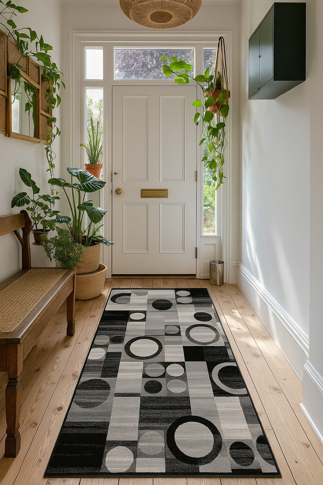 Tapis abstrait moderne de la collection Montage Branch de Rug