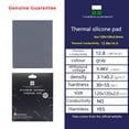 thumbnail image 4 of ODYSSEY Heat Dissipation Silicone Pad CPU/GPU Graphics Card Thermal Pad Motherboard Silicone Grease Pad Multi-Size 12.8W 120x20mm thickness 2.0mm, 4 of 6