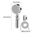 thumbnail image 3 of Shower Head With Handheld High Pressure 8 Spray Modes Body Coverage Powerful Rain Showerhead With 78in Long Hose And Adjustable Holders For Bathroom Upgrade, 3 of 8