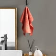 thumbnail image 4 of Qaailabf 13x13 Inch Square Face Towel Cotton Blend Quick Dry Bath Towel Ultra Soft Absorbent Wash Cloth for Bathroom Spa Hotel Home Daily Use, Machine Washable Single pcs White Orange Gray Blue Dark, 4 of 6