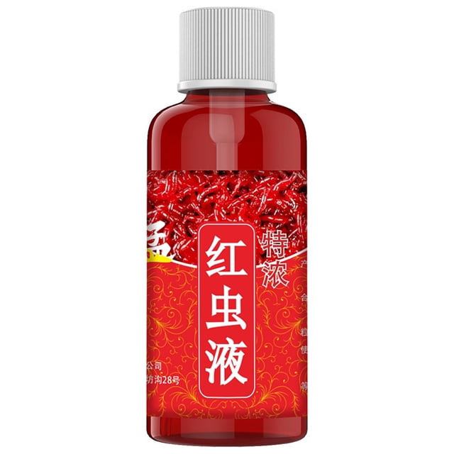 Additif Liquide pour Poisson 60 ml, Ver de Sang Liquide, Attractif pour Poisson, Ver Rouge Concentré, Appât Liquide pour Poisson, Perche, Poisson-Chat, Accessoires de Pêche, 1 Pcs