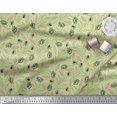 thumbnail image 3 of Soimoi Poly Georgette Fabric Leaves & Insect Print Fabric by The Yard 52 Inch Wide, 3 of 3