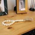 thumbnail image 3 of Guirlande de Perles en Bois avec Pompons 5 Styles Perles Rustiques Naturelles Perle en Bois, 3 of 8