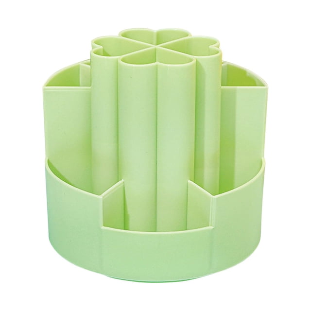 EGNMCR Pencil Holder for Desk Pencil Case Pencil Pouch Four-leaf Rotary Pen Student's Large Capacity Desktop Storage And Sorting Box Multi Functional Office Pen Box Rotating pen holder