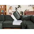thumbnail image 4 of HONBAY Sectional Couch with Storage Ottoman, Corduroy Sleeper Sectional Sofa with Chaise for Living Room Furniture Sets, Green, 4 of 9