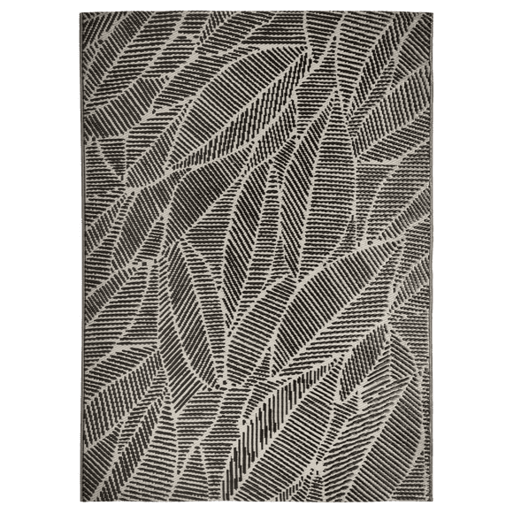 Bouclair Black 2-Tone Reversible Outdoor Rug 5' x 7'