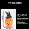 thumbnail image 3 of Battery Powered Halloween Led String Lights With 10 Orange Pumpkin Design For Indoor Outdoor Decor 1.5 Meters yellow, 3 of 9