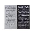 thumbnail image 1 of Canvas Wall Art (Règles De La Famille) (Asstd) - Set of 2, 1 of 1