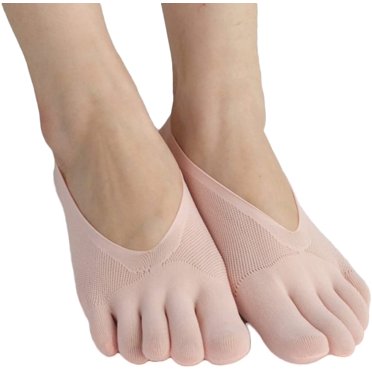 Orthopedic JEW , JEW Women's Toe Socks Ultra Low Cut Liner with Gel Tab Breathable