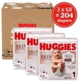 thumbnail image 2 of Huggies Skin Essentials Baby Diapers, Size 1 (8-14 lbs), 204 Count, 2 of 10