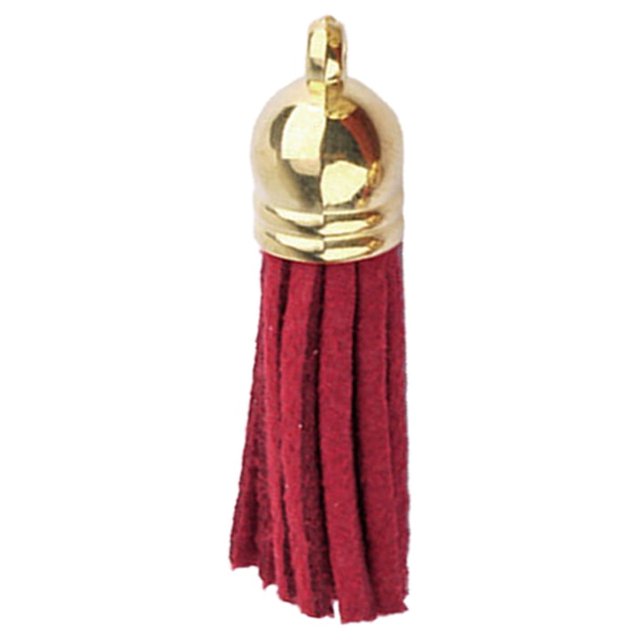 10 Pcs Porte-Clés Breloques Décorations à Franges Accessoires de Recherche Accessoires de Bricolage Accessoires de Fabrication de Bijoux à Franges pour Bricolage Rouge Foncé