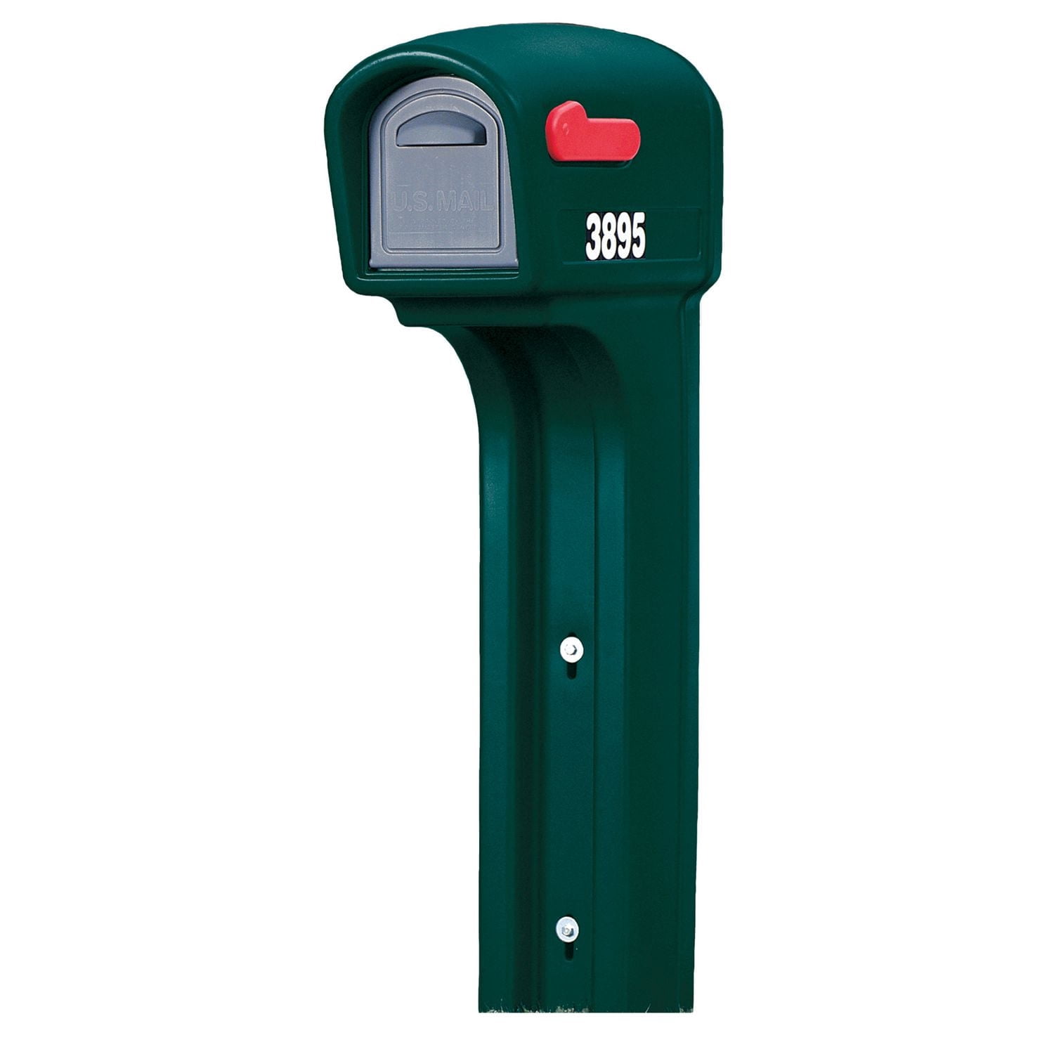 Step2 Spruce Mailmaster – Cache-poteau standard pour boîte aux lettres en bord de rue, avec doubles portes d'accès