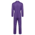 thumbnail image 4 of Runhomal Men's Long Sleeve Coveralls Dustproof Durable Button Up Work Overalls Jumpsuits Workwear Purple L, 4 of 5