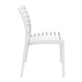 thumbnail image 4 of Siesta ISP009-WHI Ares Chaise de Salle à Manger d'Extérieur Blanche - Ensemble de 2, 4 of 10