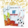 thumbnail image 2 of Darling Souvenir Blue Birthday Invitation Card 28 Pcs Fill or Write In Blank Invites Printable Party Supplies 5 x 7 Inches, 2 of 5