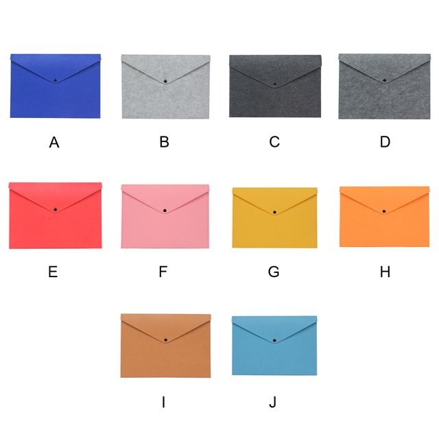 mmirethe Store Important Documents In Style File Document Bag Organized Felt Folder Organizer File Folders File Storage yellow 1Set
