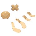 thumbnail image 4 of Metal D Pads Paddles, Replacement Parts 4pcs Trigger Paddles And 2 Interchangeable D Pads Excellent Touch Stainless Steel Original  For  Elite Series 2, 4 of 8