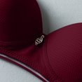 thumbnail image 4 of Kcodviy Women Lace Back Button Womens Bras Shaping Cup Adjustable Shoulder Women Bras Plus Size Pack Strap Large Size Underwire Women Bras Wireless Padded Bra, 4 of 8