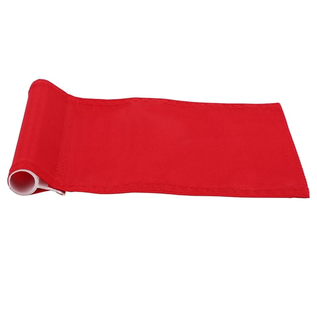 Almencla Drapeau de Golf Rouge avec Tube Inséré, Marqueur de Drapeau Vert pour Mise en Place, Drapeau d'Entraînement de Golf
