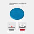 thumbnail image 3 of QualitChoice Coussin d'Assise Portable de Remplacement Rond Relaxant Respirant Doux Fauteuil de Bureau Canapé Canapé Tapis Accessoires Bleu 1 Pc, 3 of 6