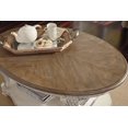 thumbnail image 2 of Ashley Furniture Realyn Table Basse Ovale en Blanc Ébréché et Brun, 2 of 7