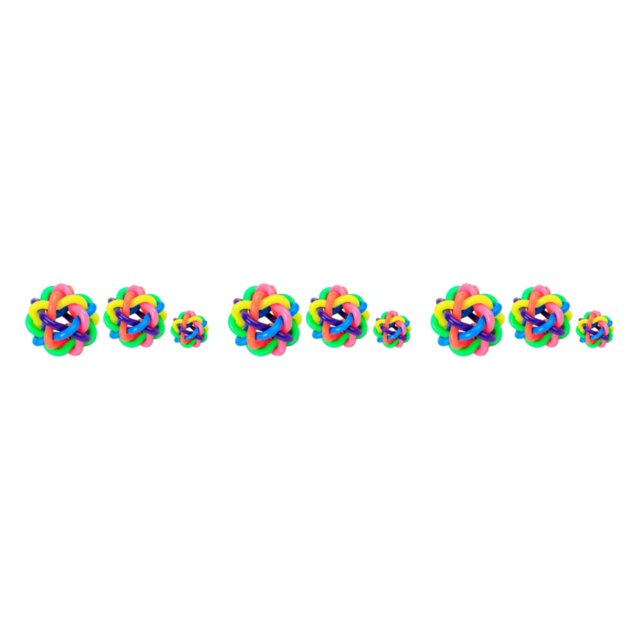 mmirethe 3pcs Dog Toy Bite-Resistant Rubber Training Chewing Ball Gifts For Dogs Strong Tooth Toy For Dogs As Shown 3Set