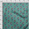 thumbnail image 2 of oneOone Silk Tabby Fabric Leaves & Floral Block Print Fabric By Yard 42 Inch Wide, 2 of 4