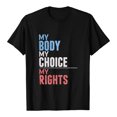 thumbnail image 1 of Pompotops T-Shirt à Manches Courtes à Imprimé Lettre pour Femmes, 1 of 7