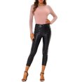 thumbnail image 2 of INSPIRE CHIC Blouse Transparente en Maille Pailletée pour Femme avec Bretelles Spaghetti Camisole S Rose, 2 of 6