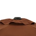 thumbnail image 2 of Bistro 7.5-ft Hexagon Market Umbrella - Coffee - Polyester Canopy, 2 of 9