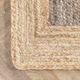 thumbnail image 4 of Indian Handmade Braided Inner Gray Natural Jute Area Rug, Home Décor Rug, Jute Rug for Bedroom, Dining Room, living room, Doormat Rug Size - 3' x 8' (90 cm x 240 cm), 4 of 5