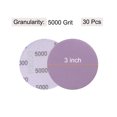 thumbnail image 2 of Unique Bargains 30 Pack 3-Inch Purple Sanding Discs 5000 Grits Hook & Loop Professional Aluminum Oxide Sandpaper, 2 of 5