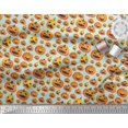 thumbnail image 3 of Soimoi Rayon Fabric Pumpkin Halloween Decor Fabric Printed Yard 42 Inch Wide, 3 of 3