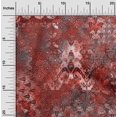 thumbnail image 2 of oneOone Popeline de Coton Rouge Tissu Abstrait Matière de Robe Tissu Imprimé Tissu au Mètre 42 Pouces de Large, 2 of 4