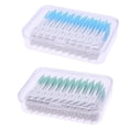 thumbnail image 1 of MesaSe 320pcs Double-ended Toothpick Soft Silicone Tooth Picks Floss Interdental Brush Stick Hygiene Tools (Green), 1 of 9