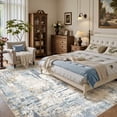 thumbnail image 3 of UERMEI 6'x9' Area Rugs for Living Room, Washable Non Slip Indoor Rug for Bedroom Home Decor Carpets, Modern Abstract Printed Carpet, Blue, 3 of 10