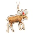 thumbnail image 1 of Ensemble de 2 Moose en Ornement de Chapeau de Fête, 1 of 1