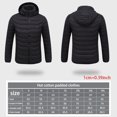 thumbnail image 2 of 8 Zone Heated Jacket USB Electric Hoodie Jacket Winter Warming Jacket Coat, 2 of 11
