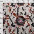 thumbnail image 3 of oneOone Rayon Maroon Fabric Abstract Texture Craft Projects Decor Fabric Printed By The Yard 56 Inch Wide, 3 of 4
