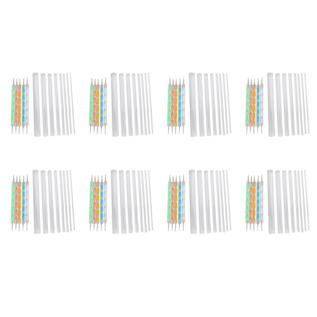 8X Mandala Dotting Tools Set for Painting Rocks,Painting Rocks Dot Kit, Rock Stone Painting Pen Polka Dot Tool