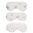 thumbnail image 1 of 3pcs Plush Eye Masks Elastic Eye Covers Eye Protection Masks Sleeping Eye Shades Eye Patches, 1 of 8