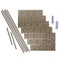 thumbnail image 1 of Fasade Traditional Style 1 Decorative Vinyl Backsplash Kit 15 sq ft Argent Bronze, 1 of 6