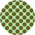 thumbnail image 1 of Ahgly Company Tapis Rond Lavable en Machine Intérieur Transitionnel Brun Bronze Foncé, 6 Pieds Rond, 1 of 7