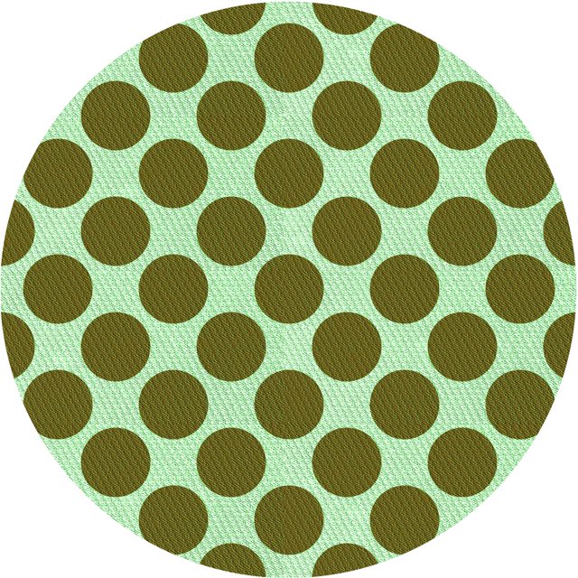 Ahgly Company Tapis Rond Lavable en Machine Intérieur Transitionnel Brun Bronze Foncé, 6 Pieds Rond