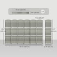 thumbnail image 3 of HOMCOM Folding Privacy Screen with Shelves, 6 Panel Room Divider, Grey, 3 of 10